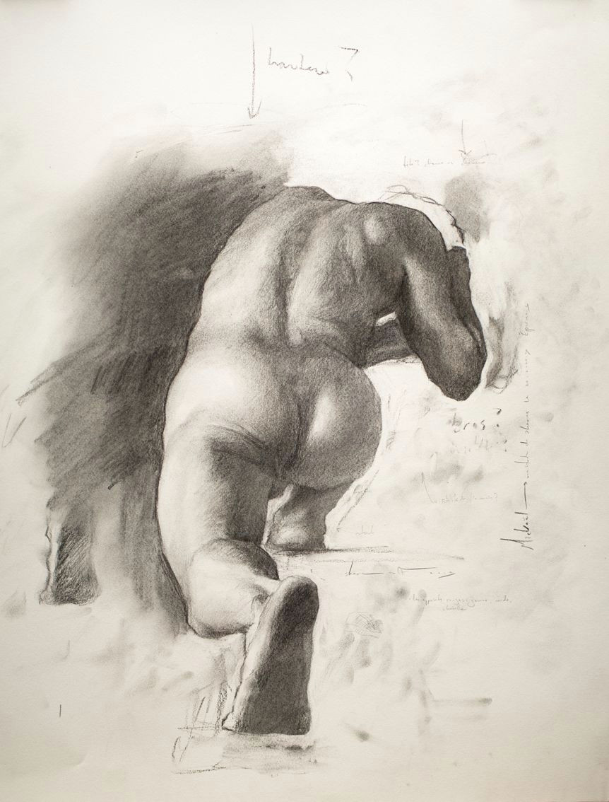 shane wolf 8211 force studio 8211 charcoal on canson