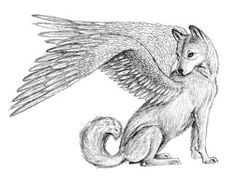 wolf with wings a