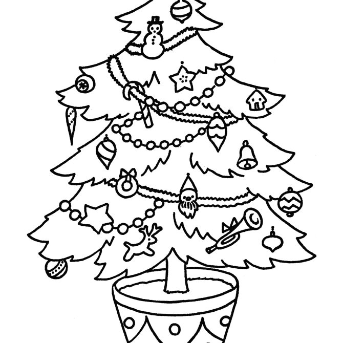 a decorated christmas tree