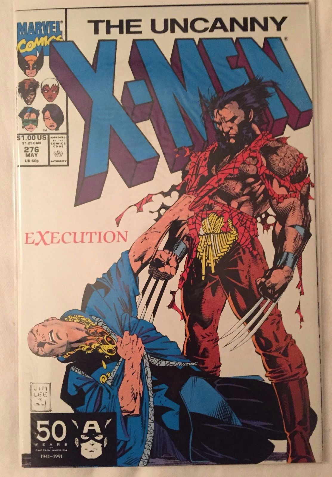 the uncanny x men 276 marvel comics dated 5 1 1991