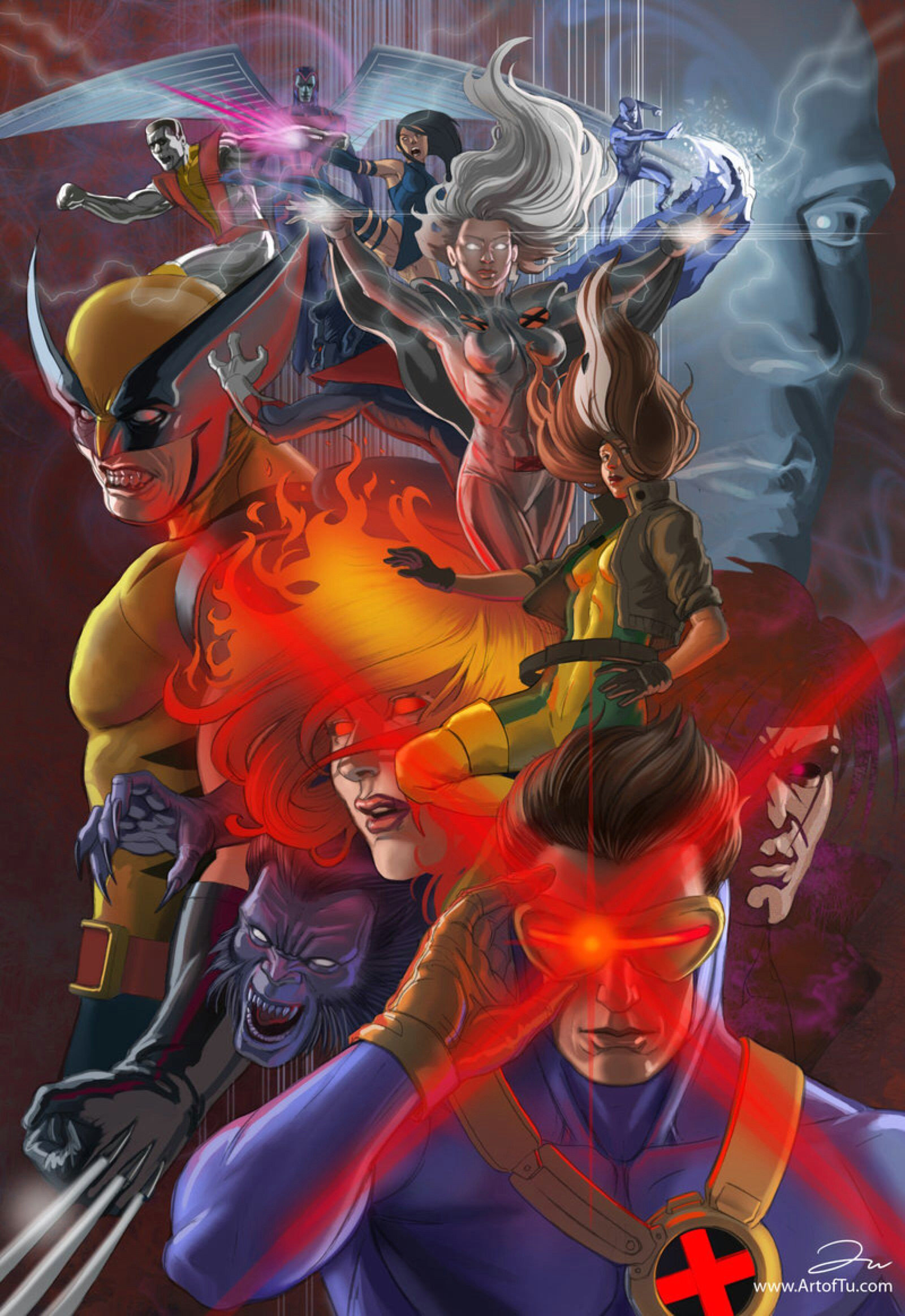 x men by artoftu on deviantart