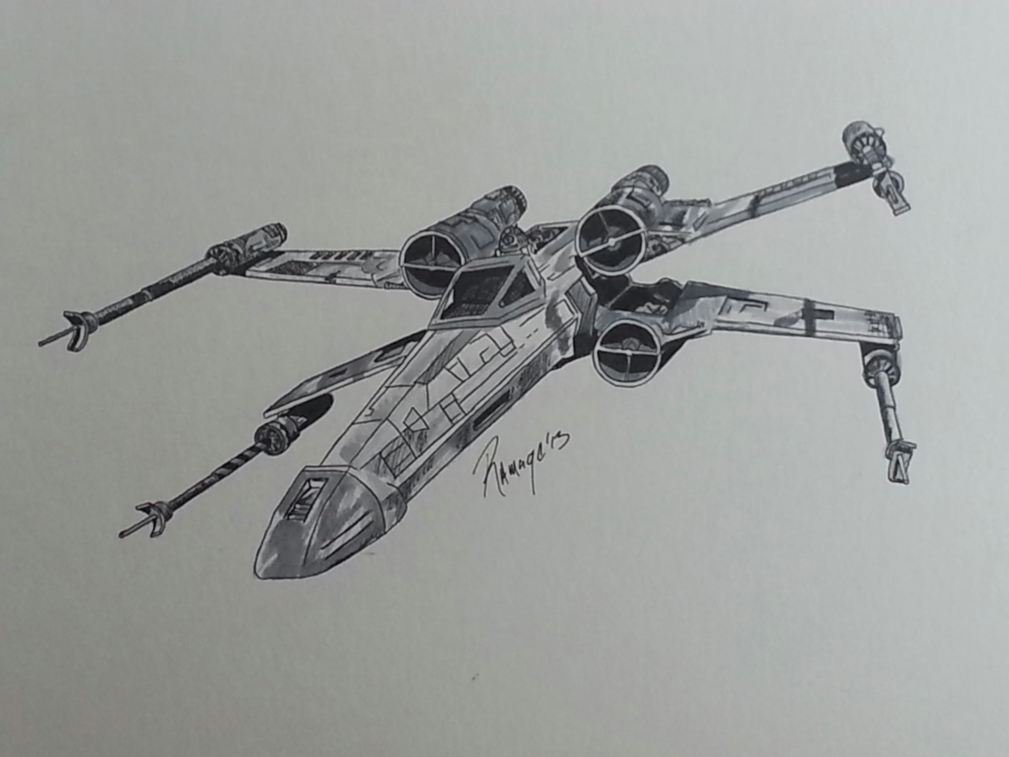 x wing pen and ink