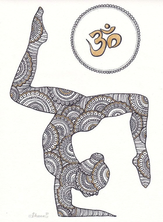 yoga asana instantanea digital descargar dibujo decoracia n