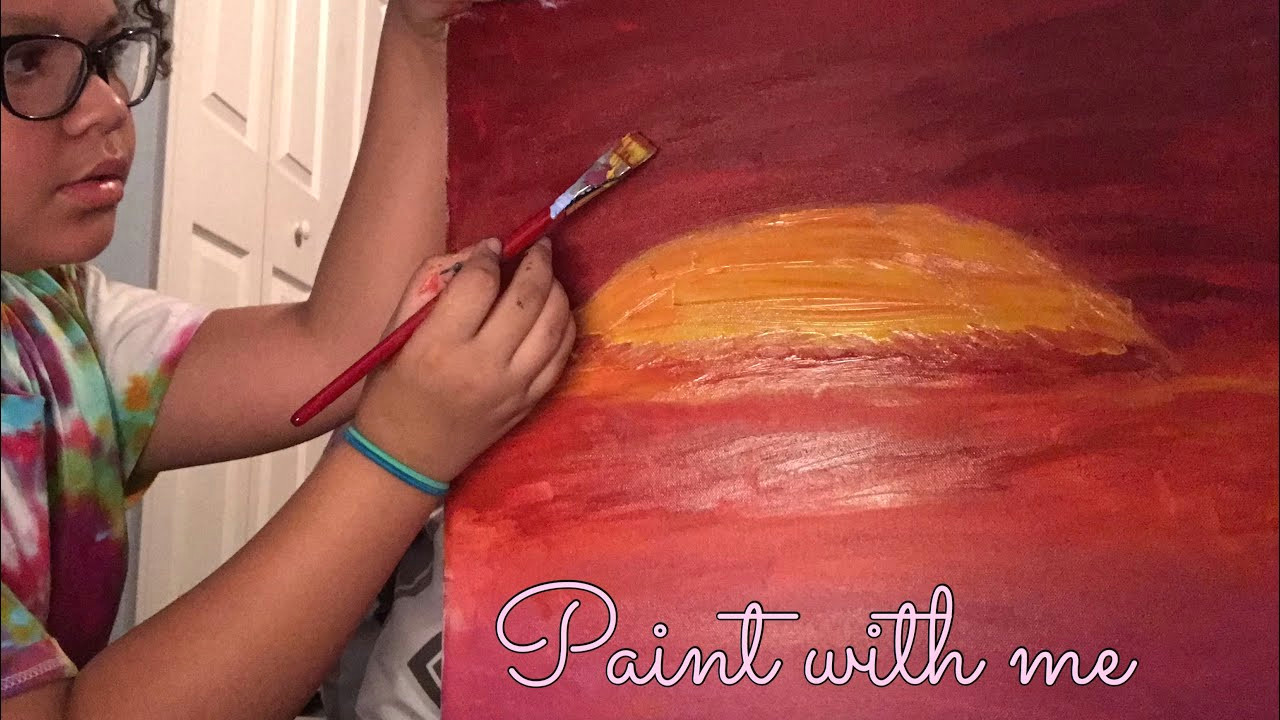 asmr paint with me painting in a faster mode