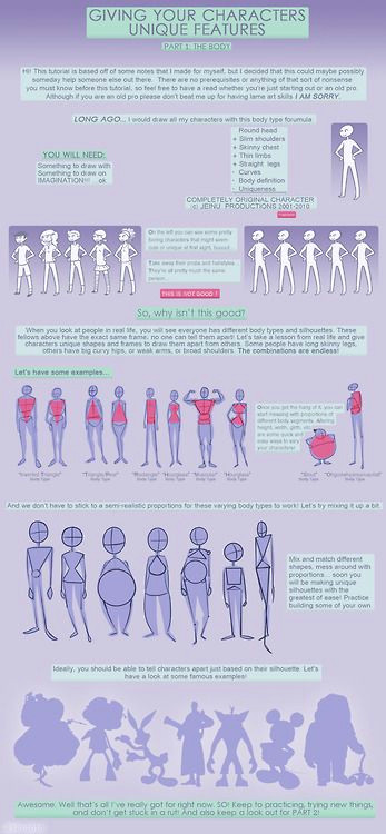 adding character diversity body type unique features tutorial pt 1 by jeinu tips on how to draw not so cookie cutter characters change body type and shape