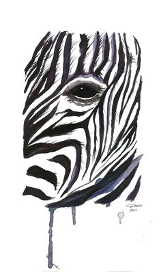 items similar to watercolor illustration print zebra stripes on etsy