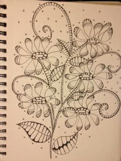 zentangle flowers tangle doodle tangle art zen doodle doodles zentangles