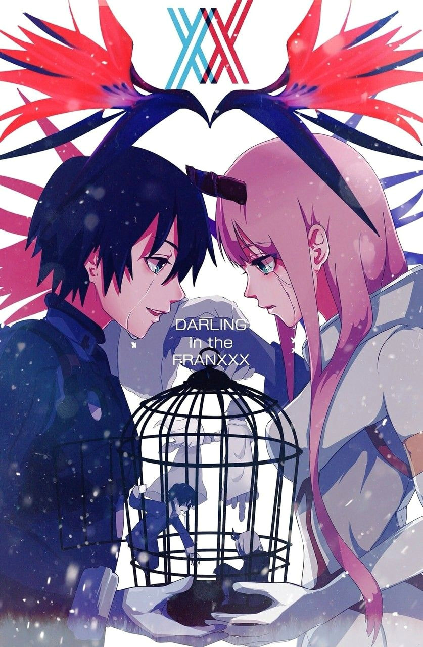 zero two e hiro darling in the franxx