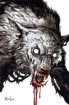 zombie werewolf by dave wachter horror art werewolf tattoo werewolf art werewolf