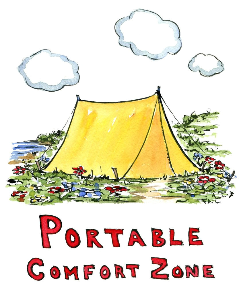 tent as portable comfort zone drawing by frits ahlefeldt hiking org tent dwelling nature outdoorlife comfortzone