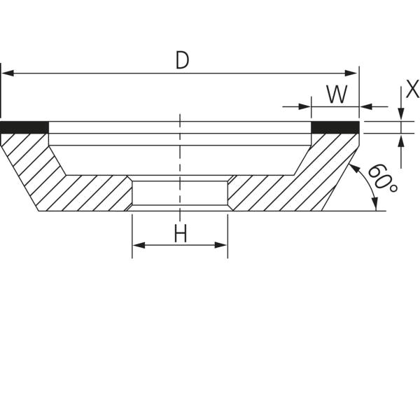 pferd scheibe 11a2 60 100 8 2 20 d126 pht c75