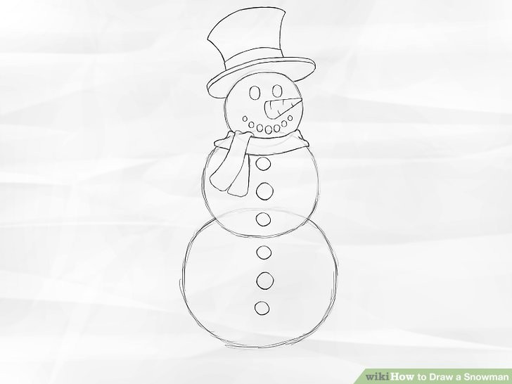 image titled draw a snowman step 5