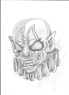 scary clown drawing creepy drawings cool drawings drawing sketches scary art
