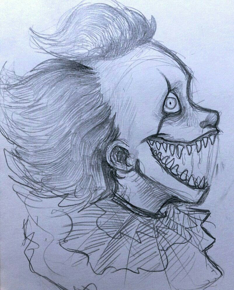 creepy drawings creepy art cute drawings croquis pennywise the dancing