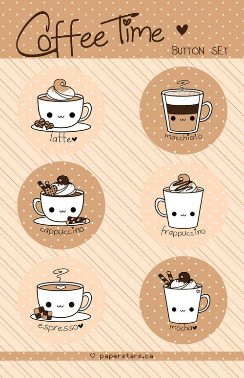 easy to draw dibujos con cafe dibujos kawaii pegatinas kawaii bonito pinturas