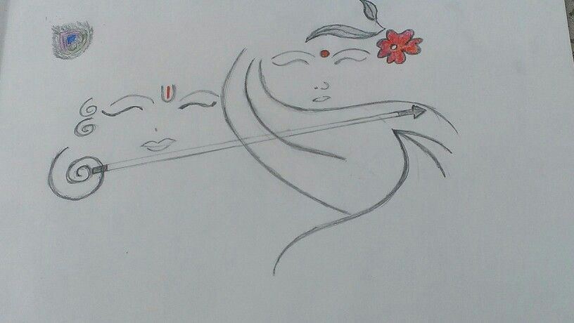 easy pencil sketching of radha krishna so simple n just amazing