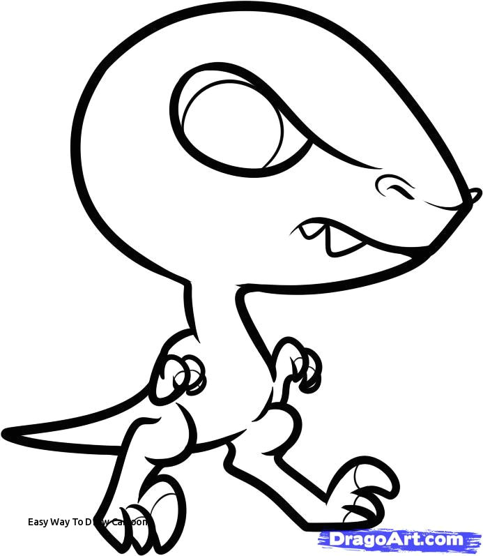 easy way to draw cartoons dinosaur drawing cartoon at getdrawings of easy way to draw cartoons