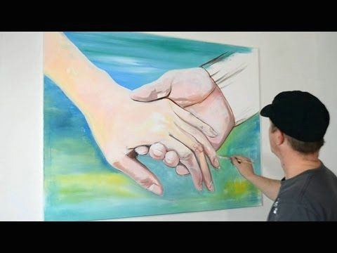 how to draw paint realistic hands part 1 youtube