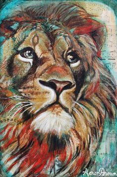 judah giclee lion paintingwatercolor paintingspainting