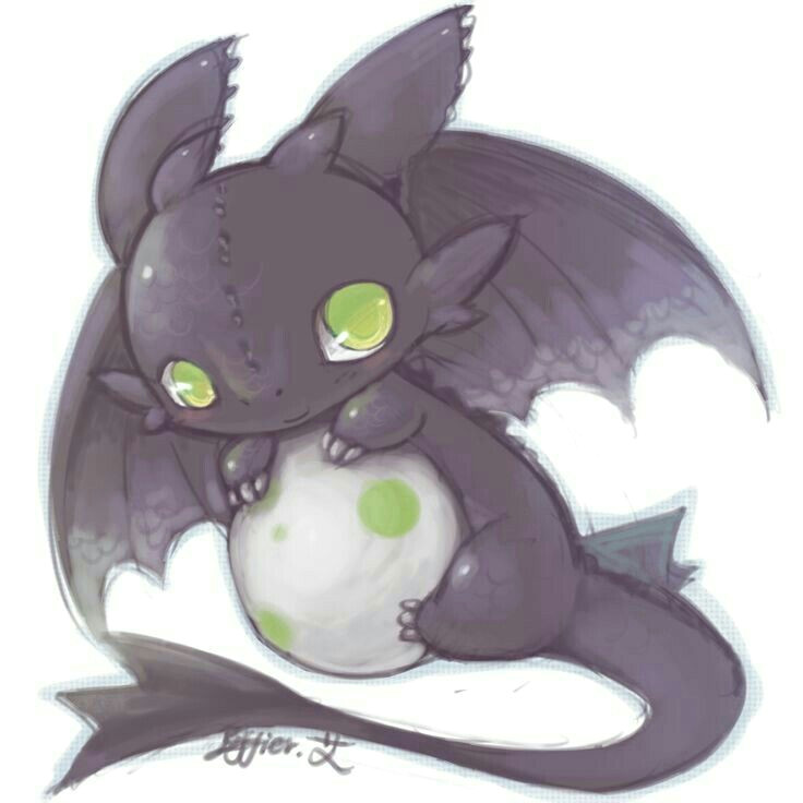 toothless cute egg how to train your dragon anime