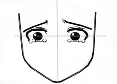 how to draw anime eyes crying