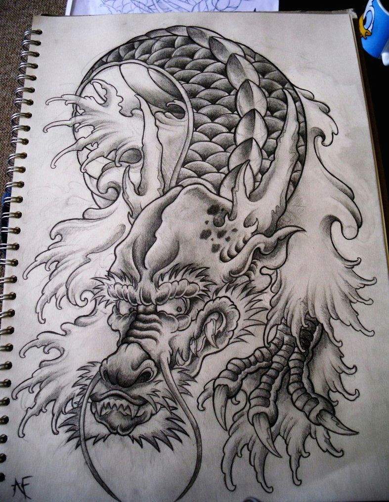 japanese dragon by frosttattoo on deviantart more