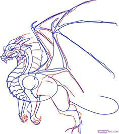 how to draw a dragon step by step step 5