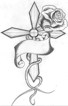 Drawings Of Crosses with Roses 104 Best Cross Tattoos Images Cross Tattoo Designs Crosses