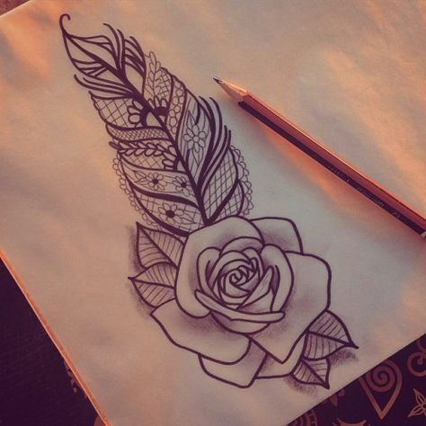instead of the feather i want the leaves of the rose to be detailed with lace