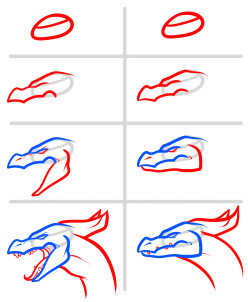 how to draw a fire breathing dragon dragons breathing fire step by step dragons draw a dragon fantasy free online drawing tutorial added by dawn