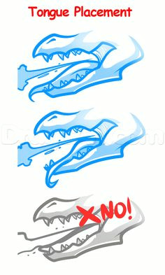 how to draw a dragon head for beginners step 3