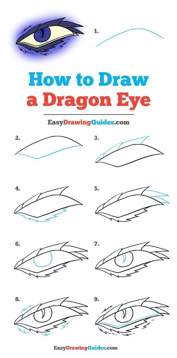 learn how to draw a dragon eye easy step by step drawing tutorial