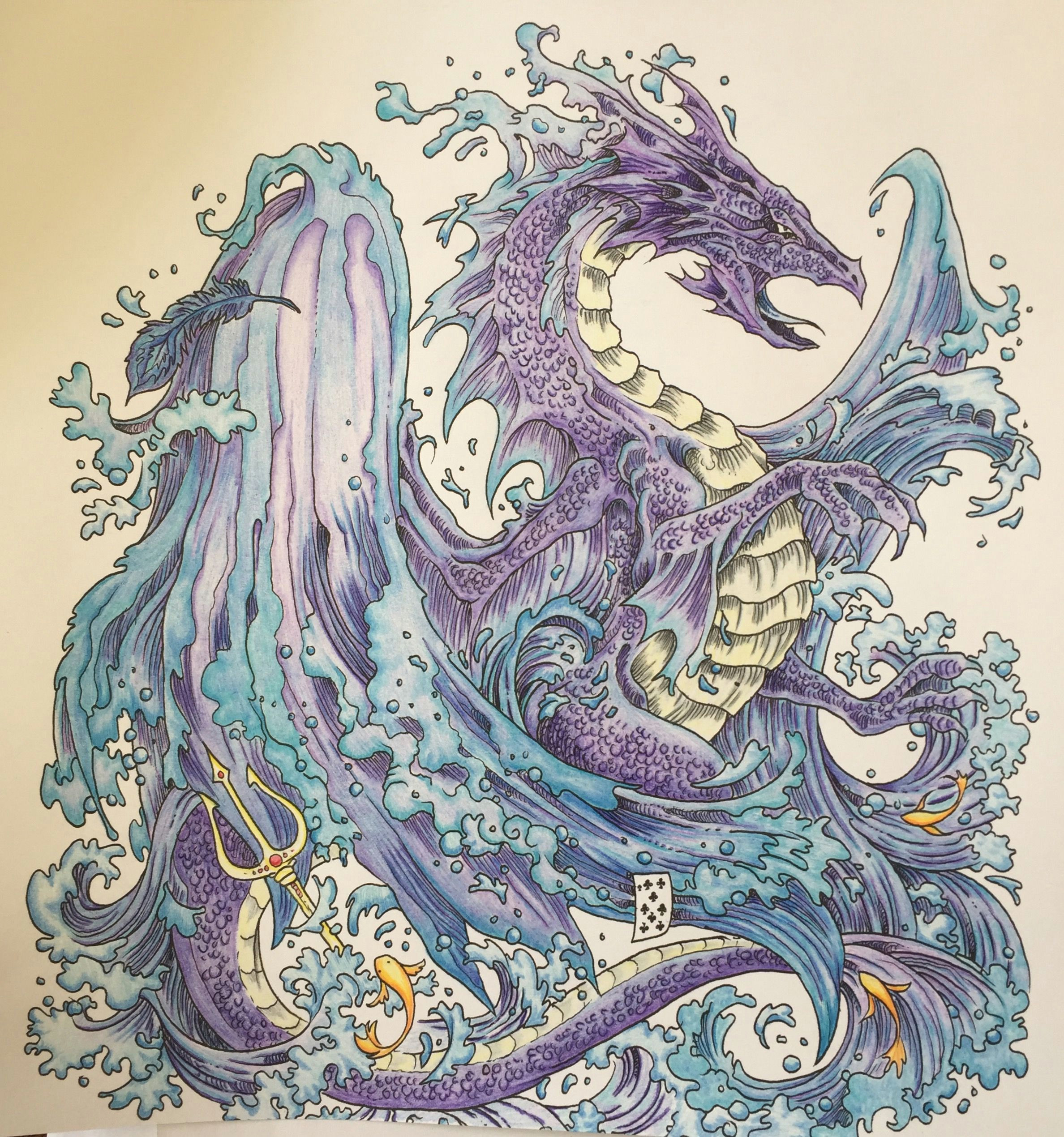 water dragon from mythomorphia by kerbyrosanes