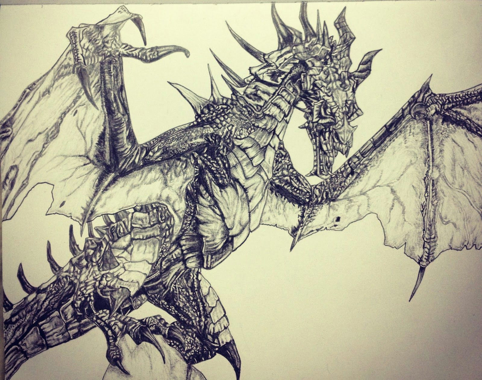 pencil dragon drawings skyrim dragon drawings in pencil dragon alduin sketch