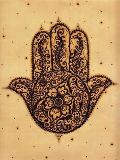 khamsa hand of fatima by humna its an old symbol of protection against evil eye and is believed to bring good luck painted with pure henna on dyed silk