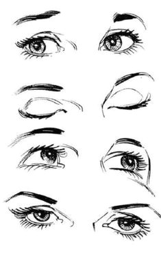 eyes looking at different directions
