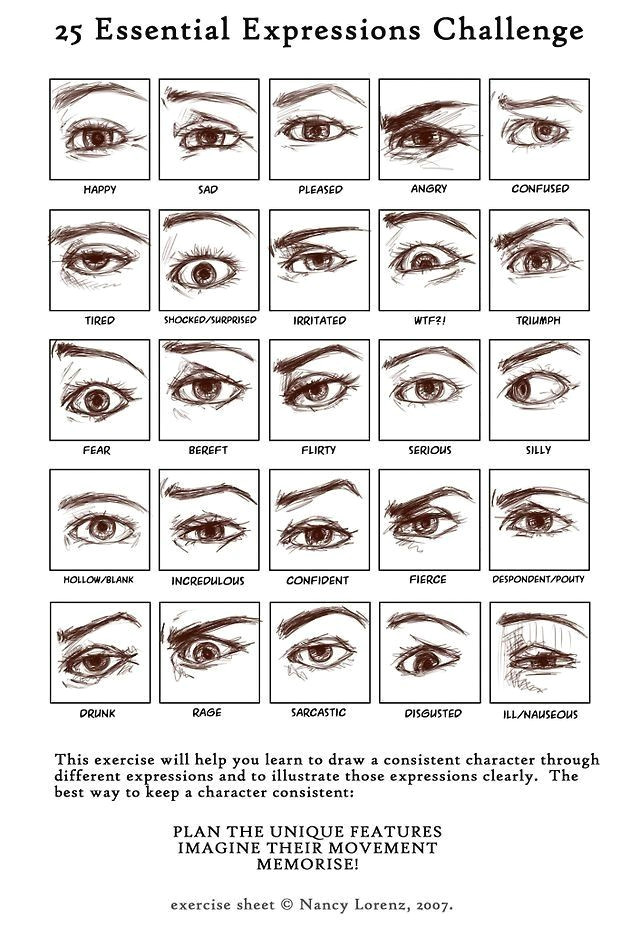 a significant amount of expression can come from the eyes alone this is a great exercise in eye emotions