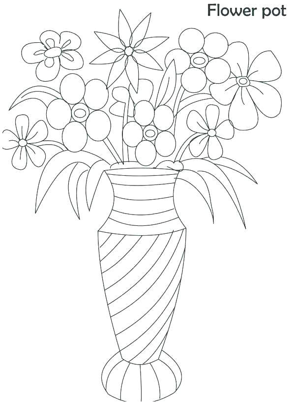 cool vases flower vase coloring page pages flowers in a top i 0d