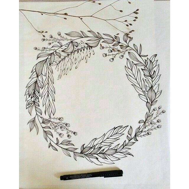 illustration blume flower wreath illustration botanical line drawing floral drawing drawing flowers