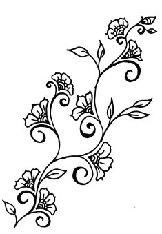 Drawings Of Flowers On Vines 72 Best Leaves and Vines Images Drawings Leaves Paint