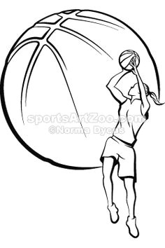 girl basketball player shooting