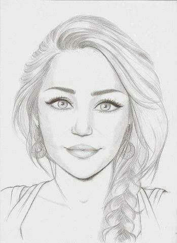 miley cyrus drawing