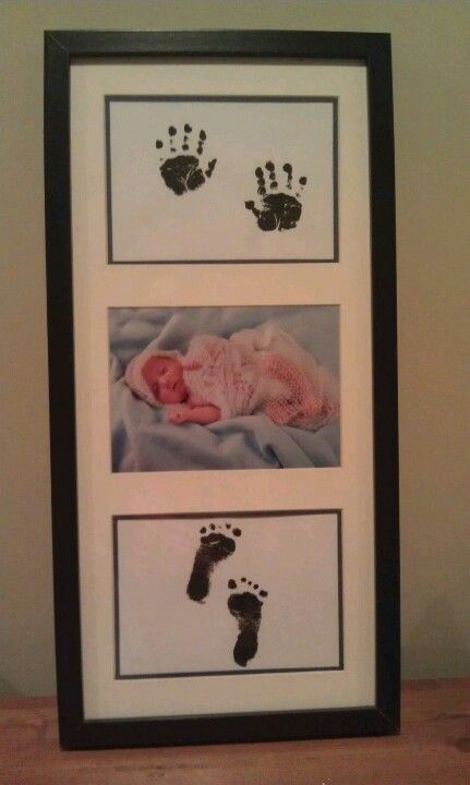 baby photo with hand and foot prints scan hand foot prints to then print and have many copies saves you from stamping child s hands and feet over and