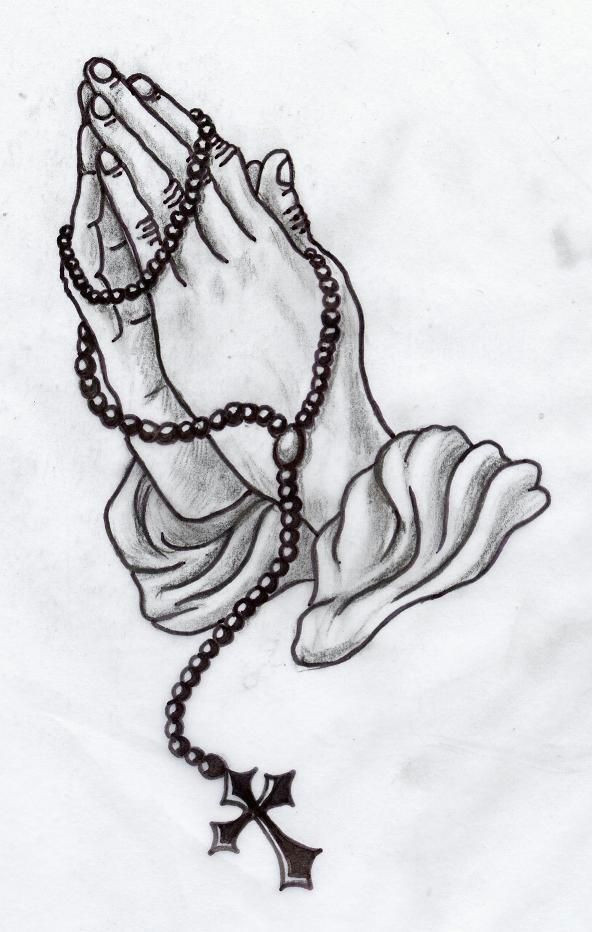image result for praying hands with rosary