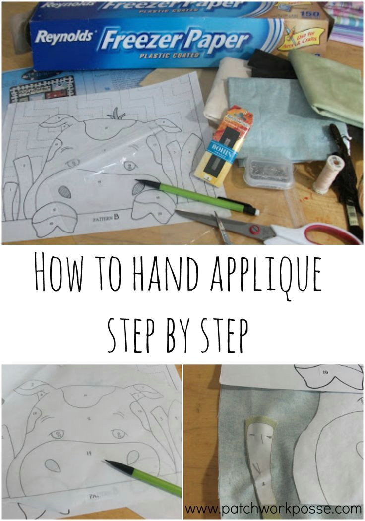 how to hand applique step by step i ve always wanted to learn this this technique uses freezer paper
