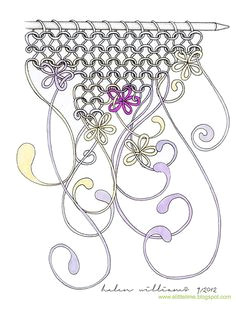 knit flowers by papernstuff ideas for jewelry maybe or wall hanging tangle doodle doodles zentangles