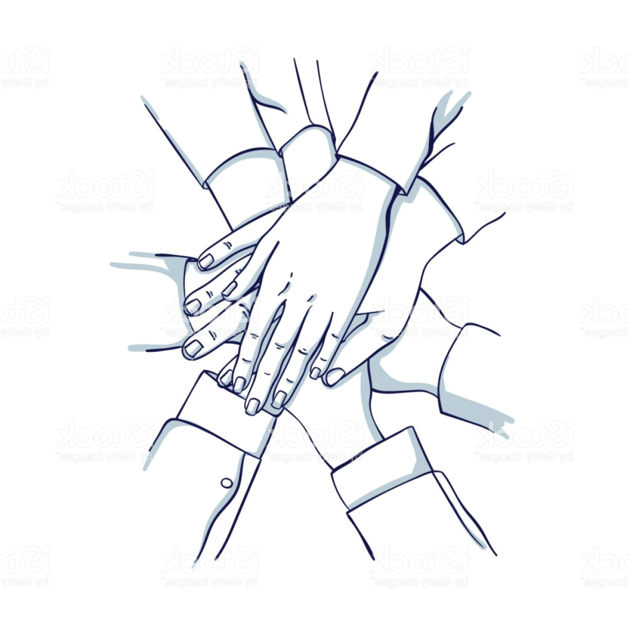 helping hands vector images in business stack of business hands gm