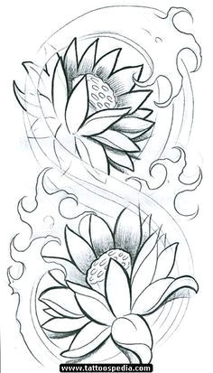 tattoo water lotus flowers waves tattoos color large salisbury