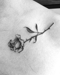 a tiny black rose idea for a little rose tattoo roses tattoo vo