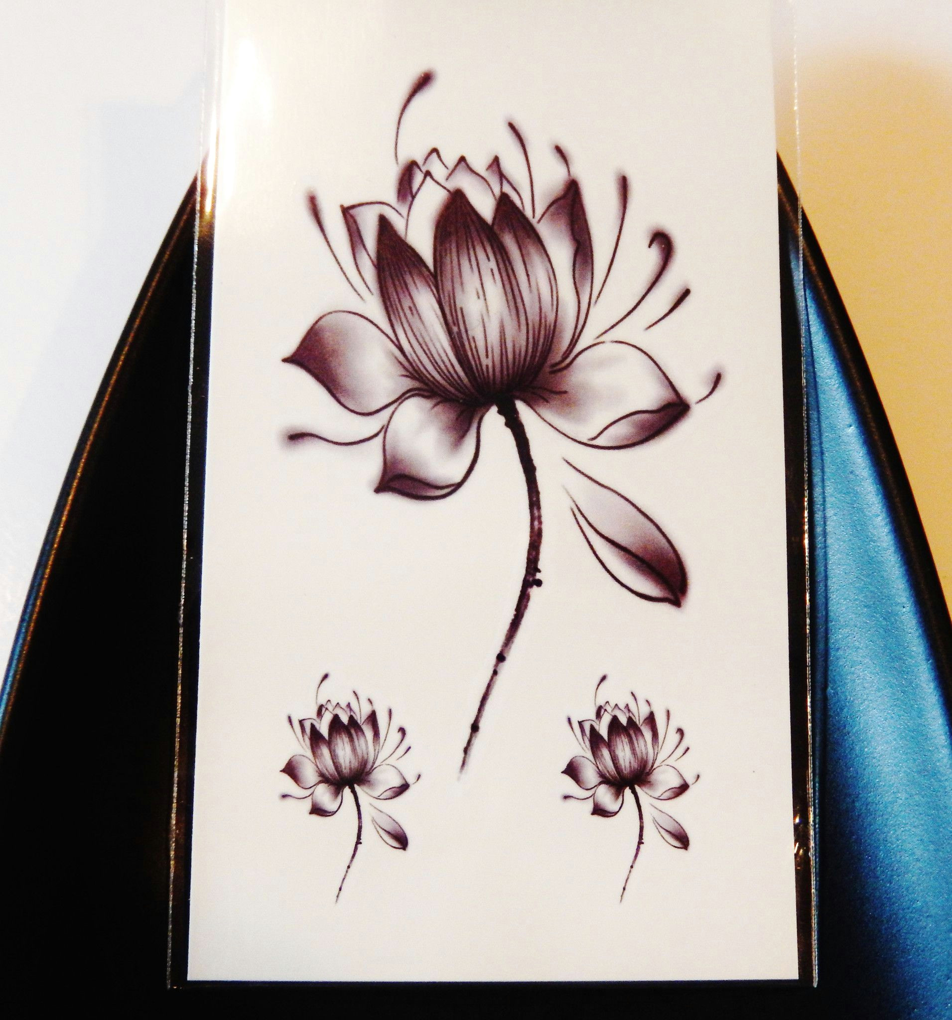 lotus flower infinity crowns birds stars temporary tattoos